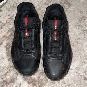 Mens black Prada sneakers